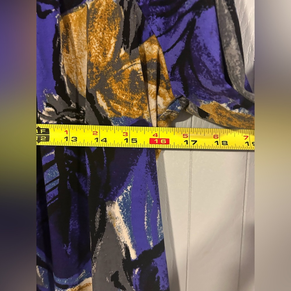 Worthington Women’s Purple/Yellow/Black Top Size PM - Picture 12 of 13